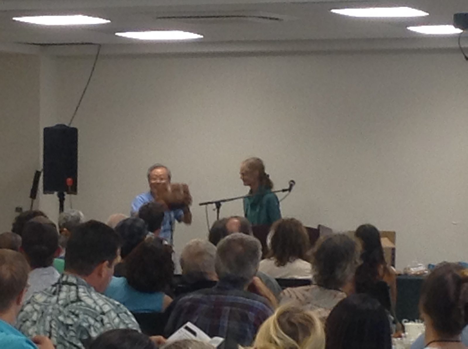 Thursday: the room thanks Dr. Hoon Park for bringing natural farming to Hawaiʻi.